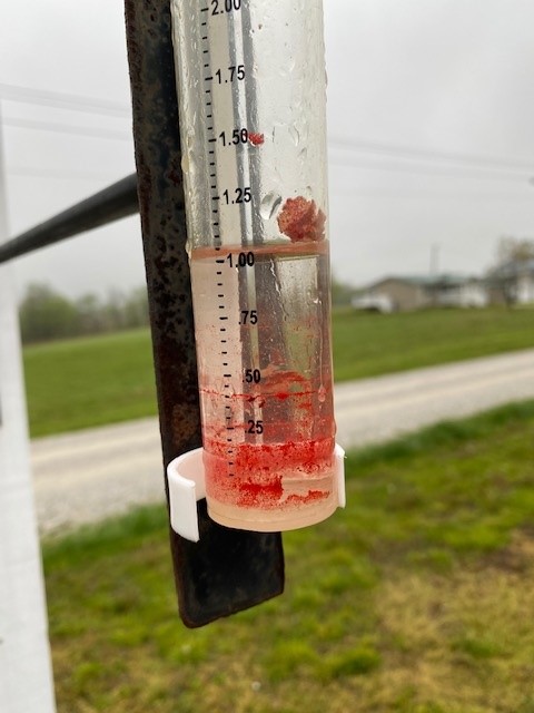 Nice 1 Inch Rainfall evening of April 28th